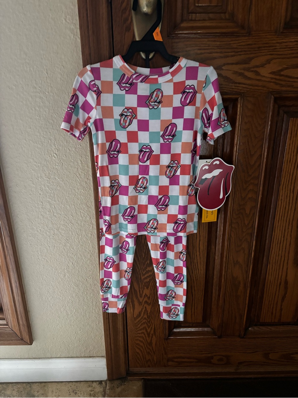 Rolling Stones Print Pajama Set